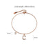 Solid 925 Sterling Silver Initial Crystal Personalised Alphabet Letter Bracelet Rose Gold Filled